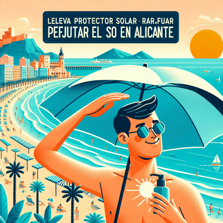 Lleva protector solar para disfrutar del sol en Alicante.