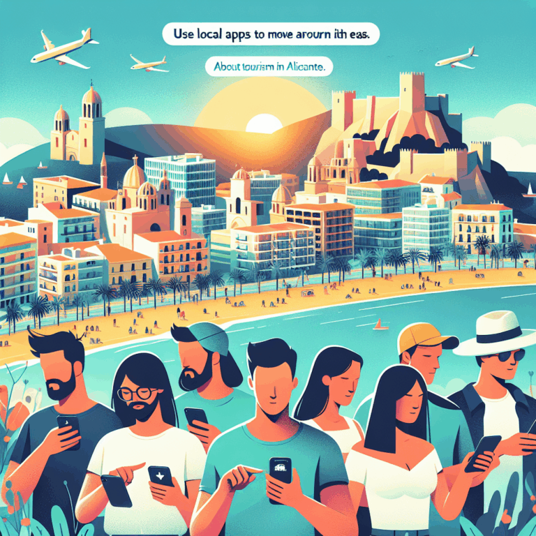 Usa apps locales para moverte por Alicante con facilidad.